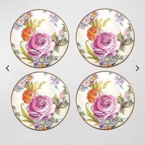 Floral Market Appetizer Plates - Set of 4